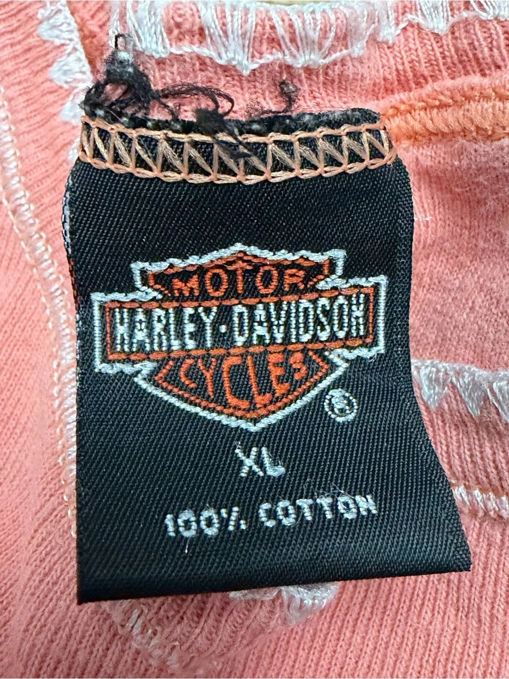 Harley-Davidson Coral Long Sleeve Tee - Floral Logo - Picture 3 of 8